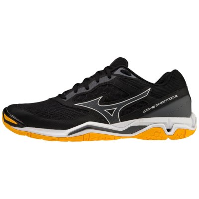 Zapatillas Balonmano Mizuno WAVE Phantom 3 Mujer Negros / Blancos / Amarillos - Chile M507AMLUXK